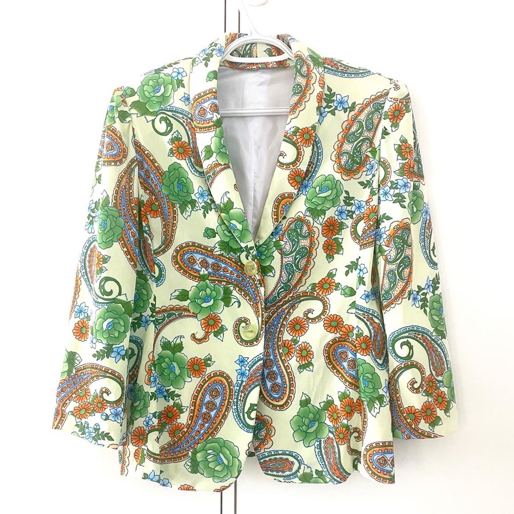 Vintage 70s Paisley Blazer